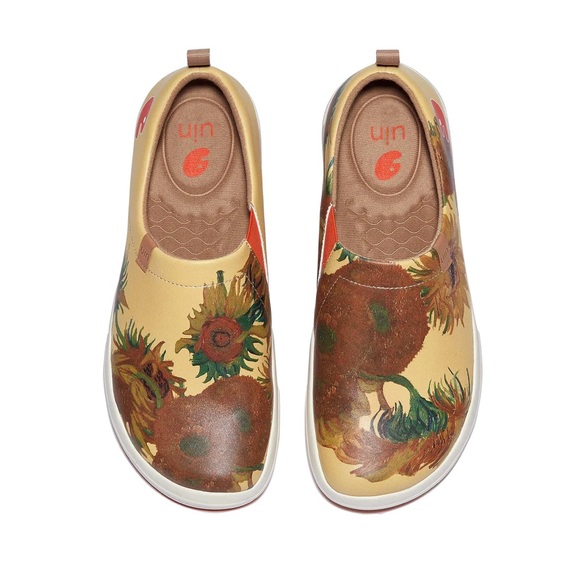 UIN Men\'s Walking Shoes Slip On Sneaker Toledo (Van Gogh Sunflowers Toledo 8) main image 7